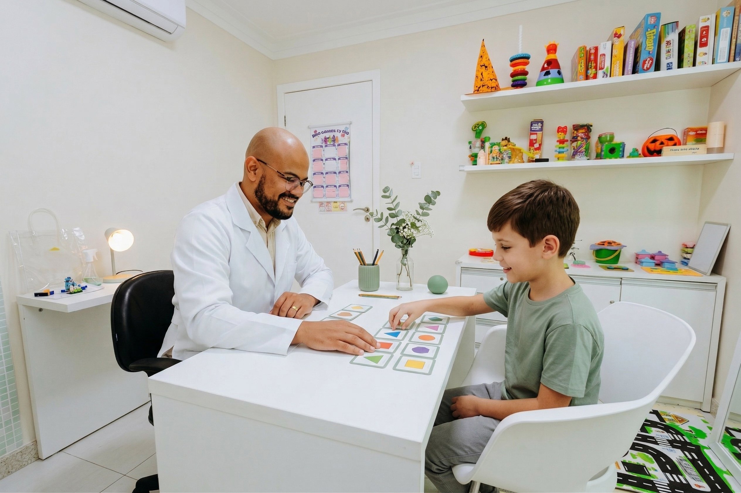Sessão de terapia ocupacional com Márcio na Clínica Elo Aracaju Sergipe